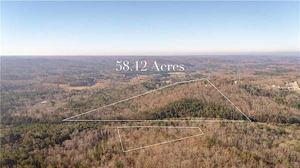 58.1 Acres of Recreational Land for Sale in Rockmart, Georgia