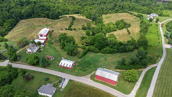 25.2 Acres of Agricultural Land with Home for Sale in Williamstown, Kentucky