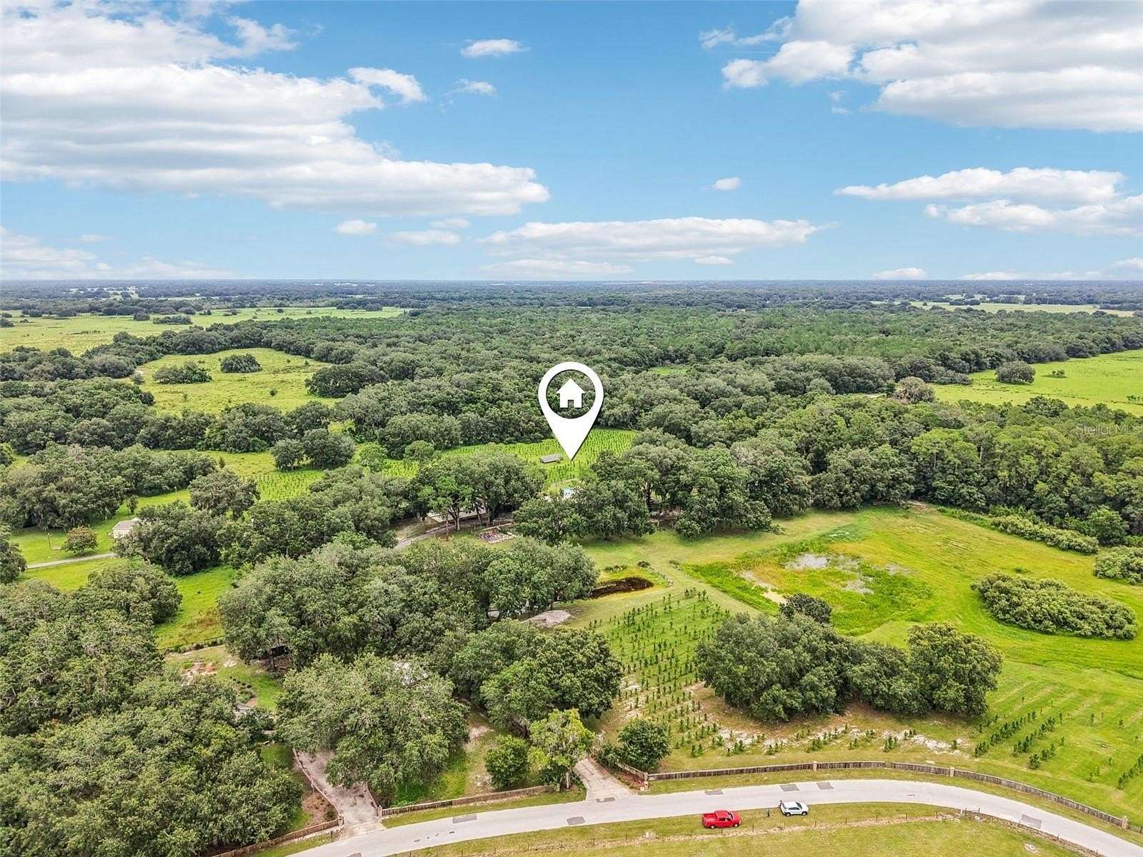 16.8 Acres of Land with Home for Sale in Bushnell, Florida