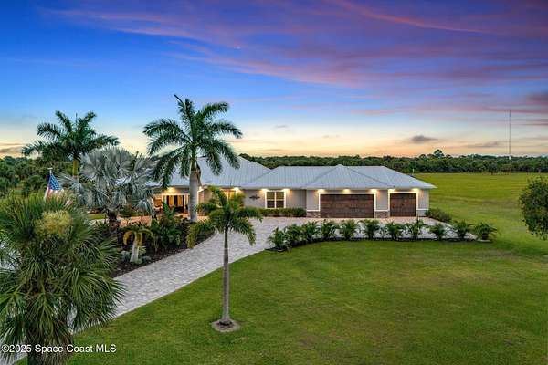 4.15 Acres of Residential Land with Home for Sale in Palm Bay, Florida