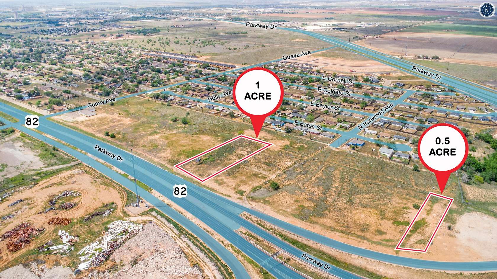 1.5 Acres of Land for Sale in Lubbock, Texas