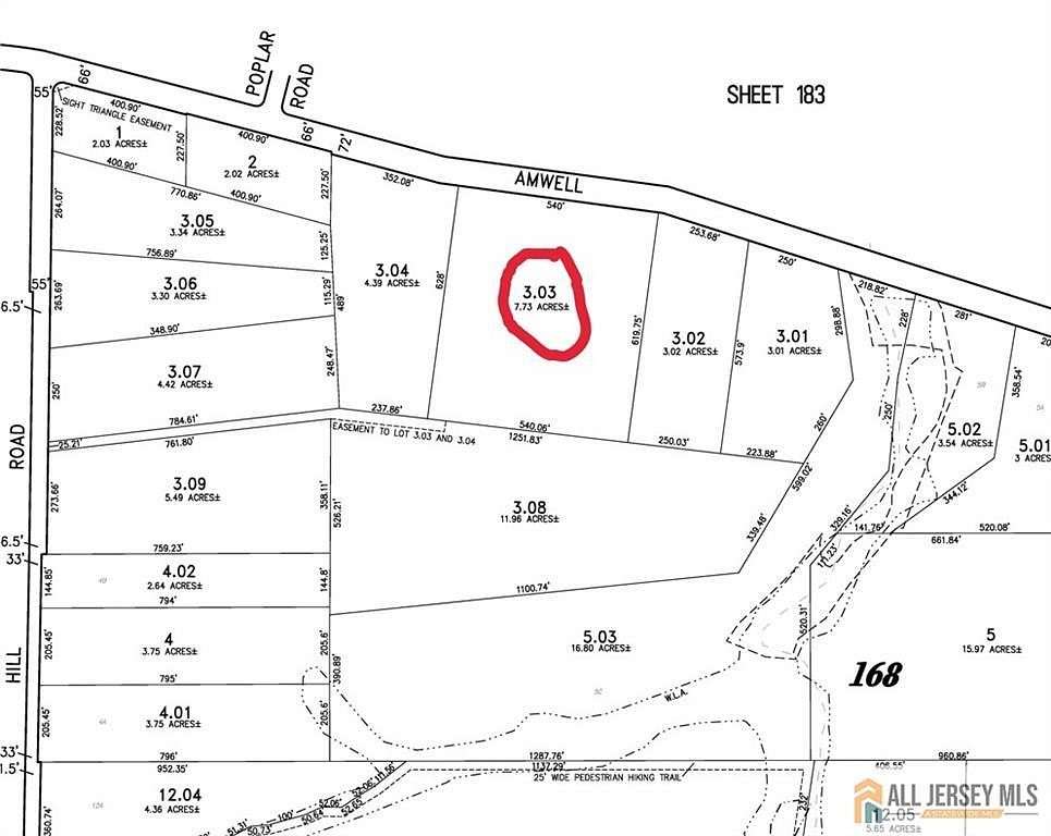 7.73 Acres of Residential Land for Sale in Hillsborough, New Jersey