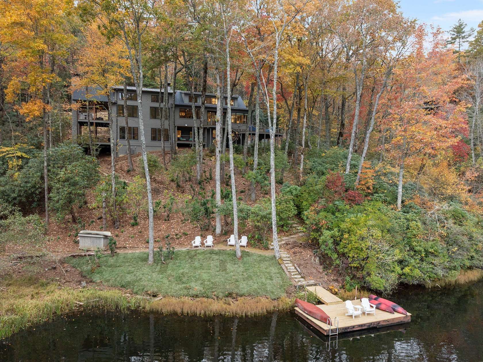 1.82 Acres of Residential Land with Home for Sale in Lake Toxaway, North Carolina