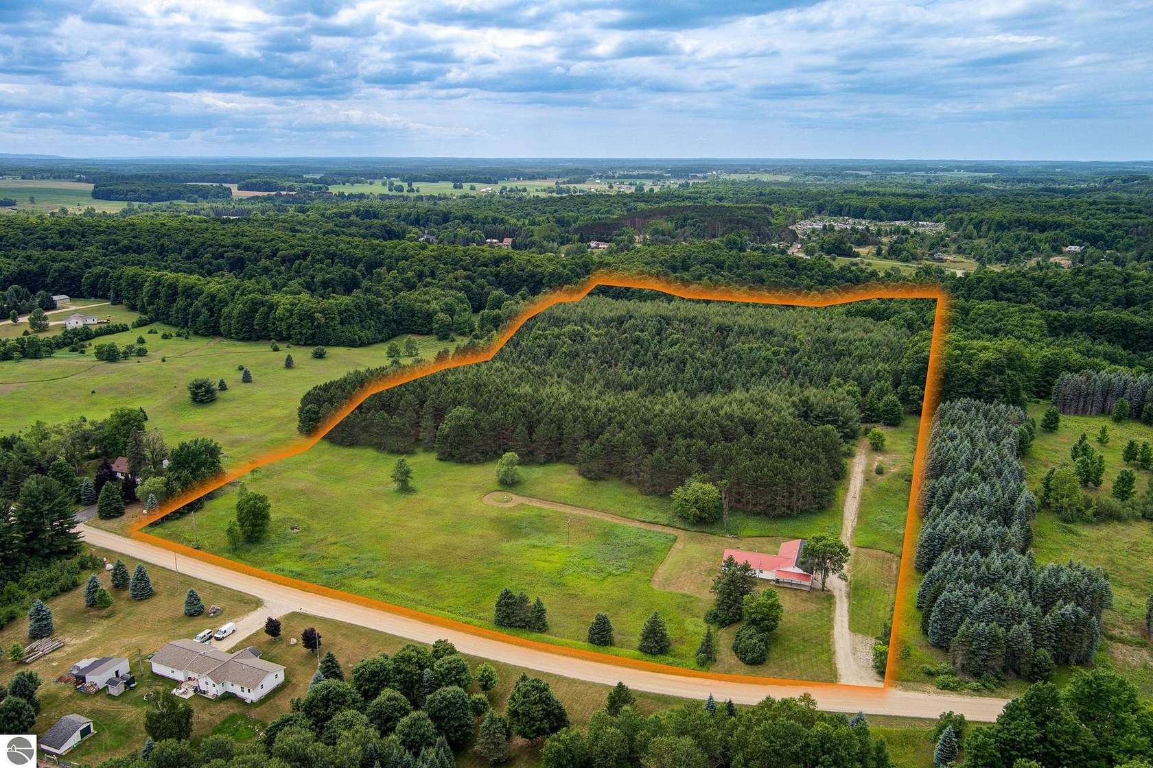 20 Acres of Land with Home for Sale in Kingsley, Michigan