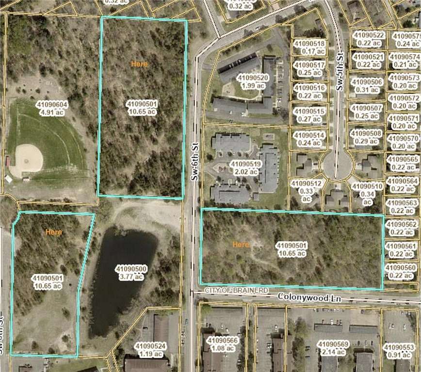 10.7 Acres of Land for Sale in Brainerd, Minnesota