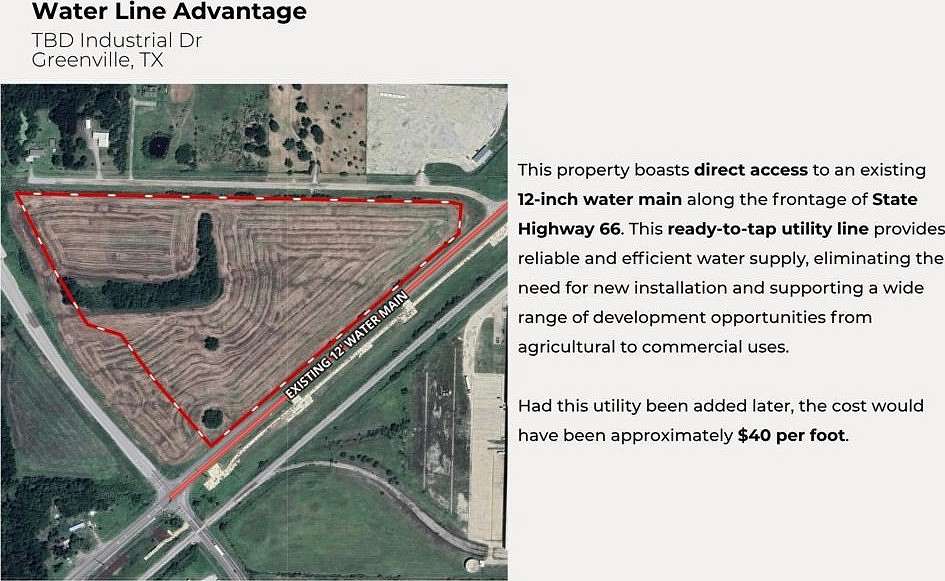 26.1 Acres of Commercial Land for Sale in Greenville, Texas