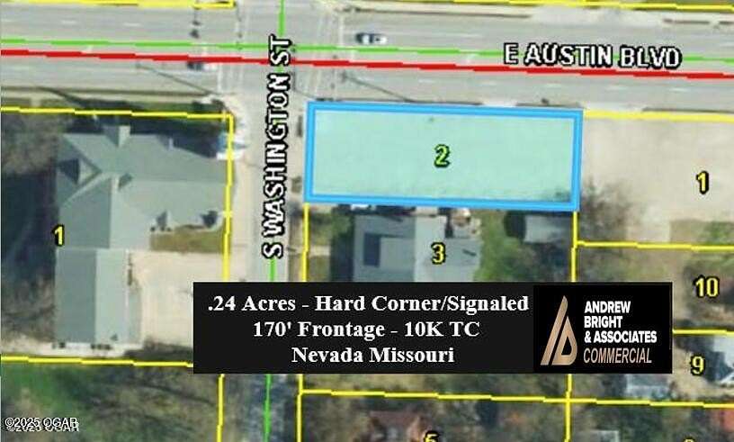 0.24 Acres of Commercial Land for Sale in Nevada, Missouri