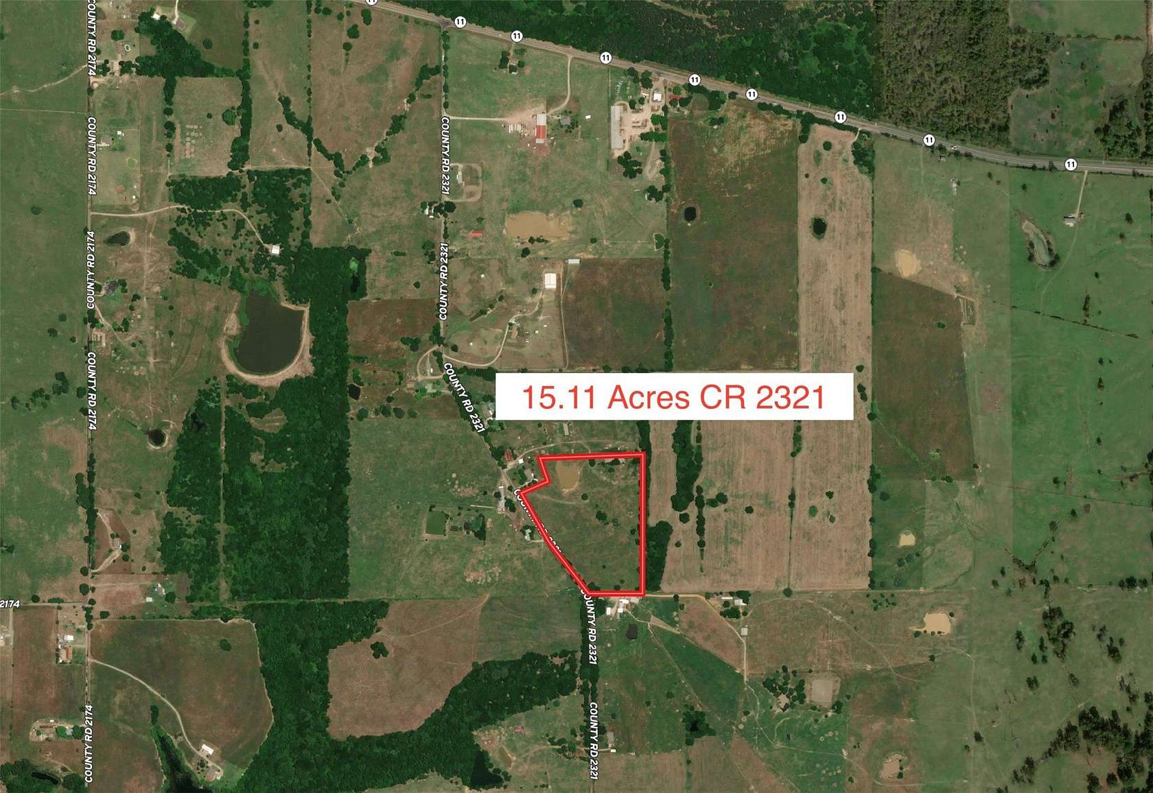 15.1 Acres of Land for Sale in Sulphur Springs, Texas