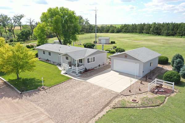 21.7 Acres of Recreational Land with Home for Sale in Champion, Nebraska