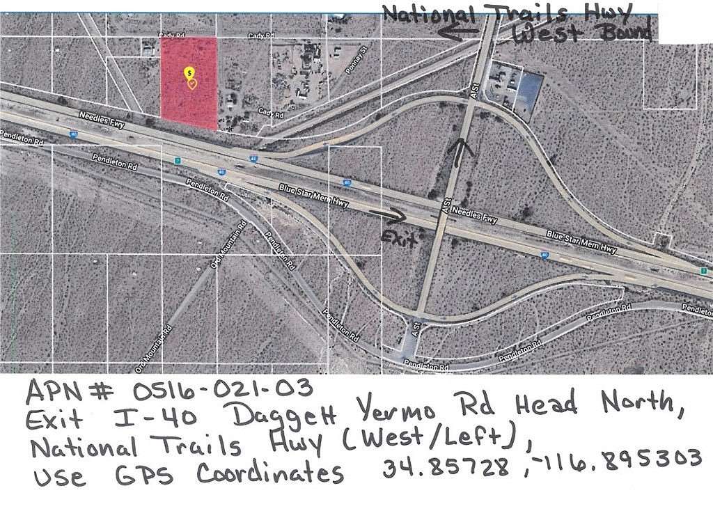 4.19 Acres of Land for Sale in Daggett, California