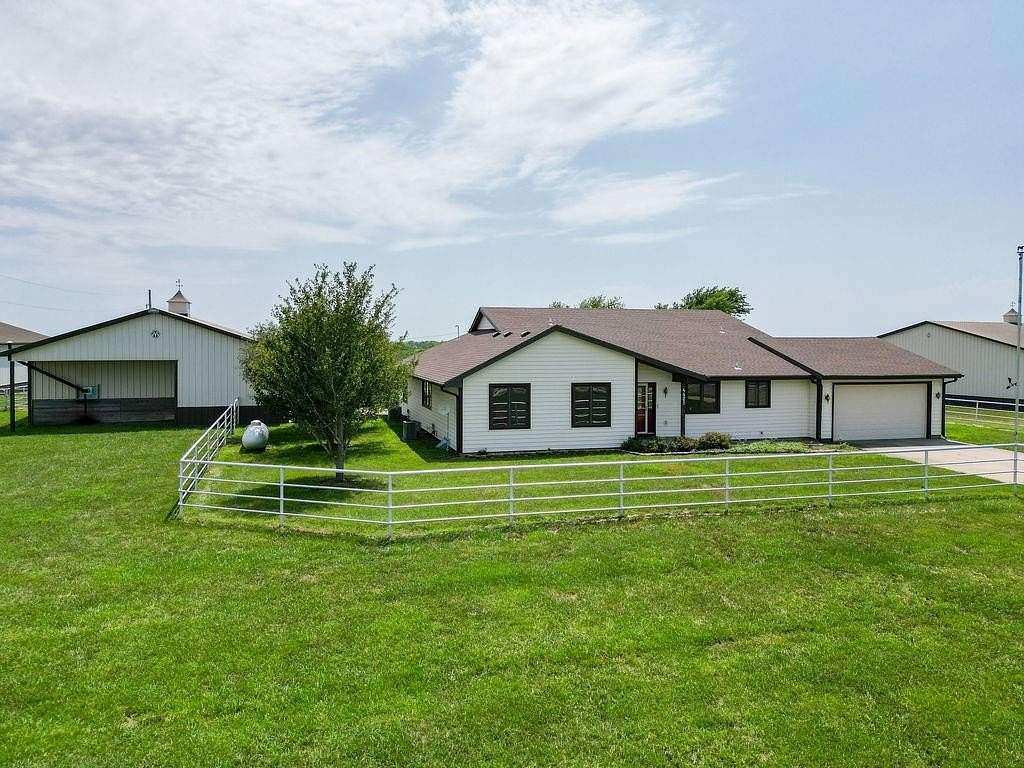 73.8 Acres of Agricultural Land with Home for Sale in Topeka, Kansas