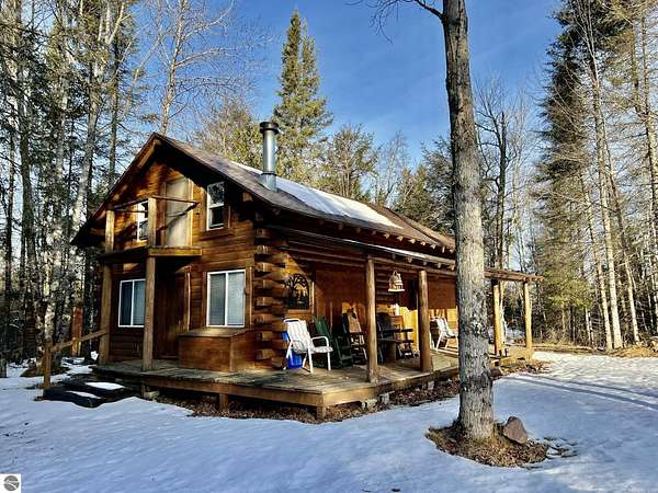 80 Acres of Recreational Land with Home for Sale in Arnold, Michigan