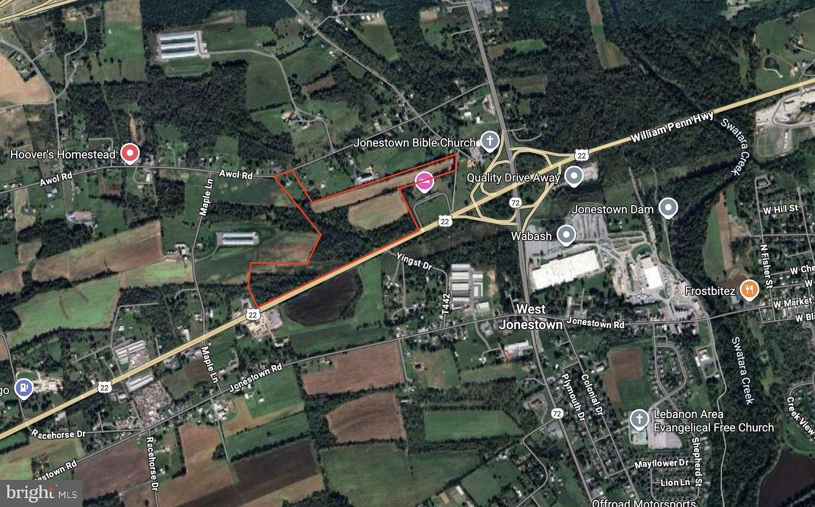 38 Acres of Mixed-Use Land for Sale in Jonestown, Pennsylvania