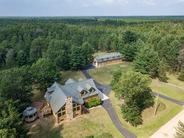 7.86 Acres of Land with Home for Sale in Necedah, Wisconsin