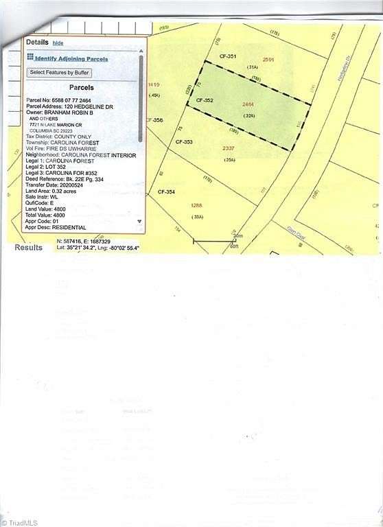0.32 Acres of Residential Land for Sale in Troy, North Carolina