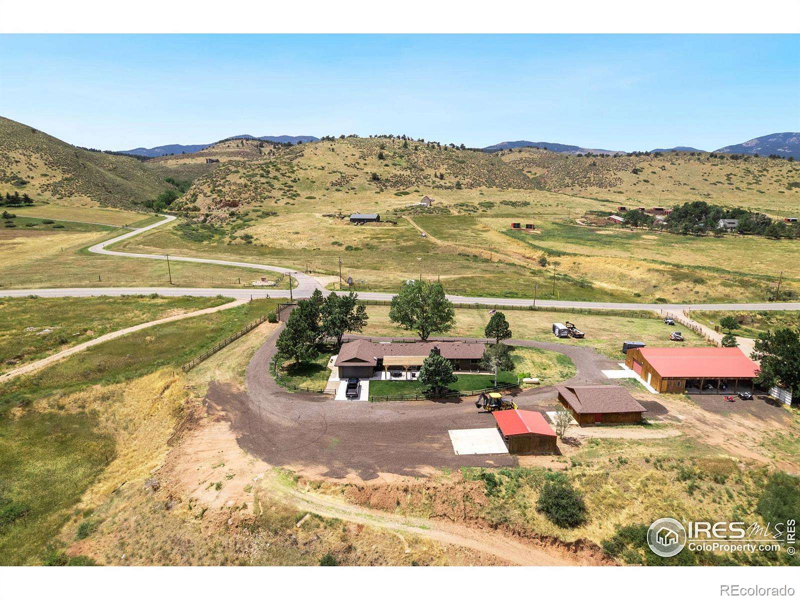 12.5 Acres of Land with Home for Sale in Loveland, Colorado