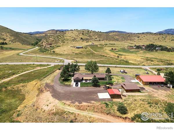 12.5 Acres of Land with Home for Sale in Loveland, Colorado