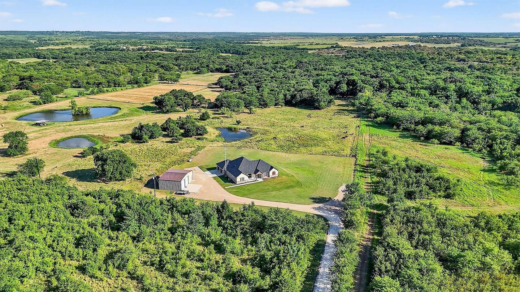 15 Acres of Land with Home for Sale in Sherman, Texas