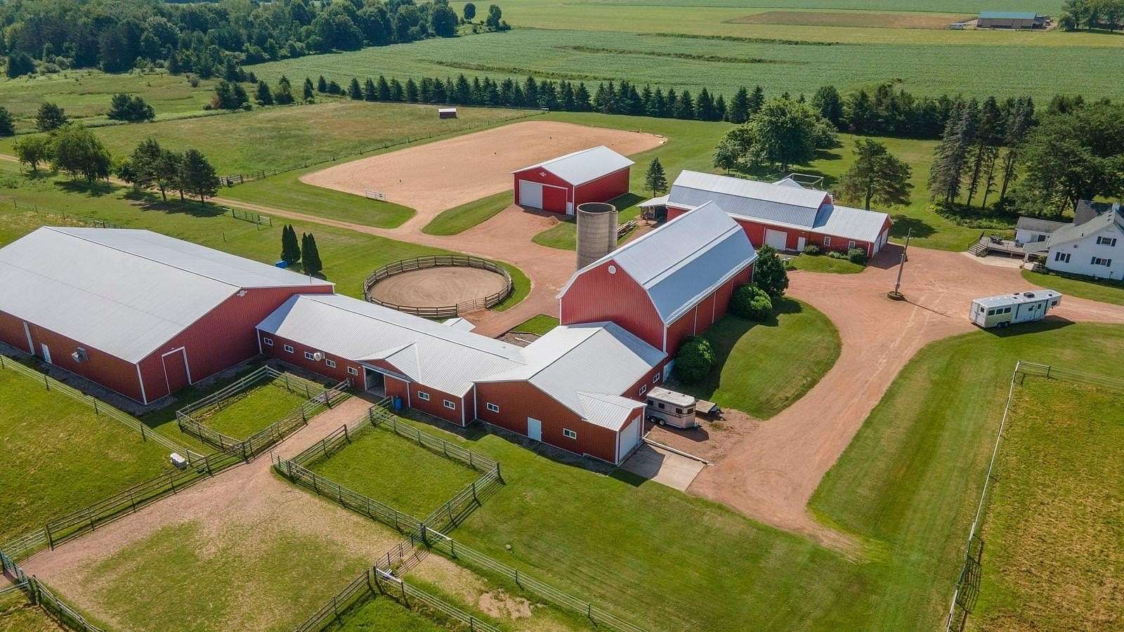 134 Acres of Land with Home for Sale in Marshfield, Wisconsin