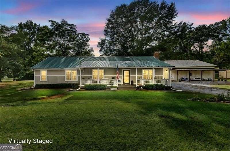 12 Acres of Recreational Land with Home for Sale in Milner, Georgia