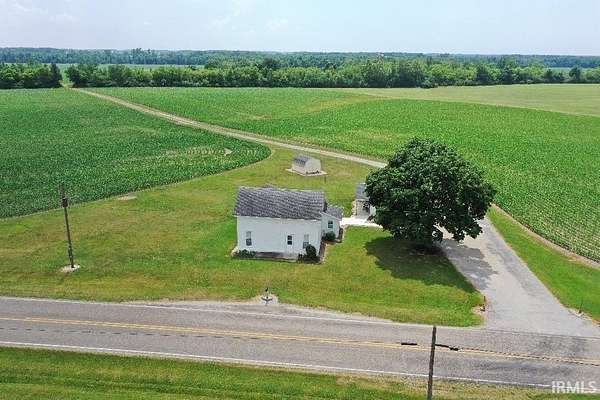 38.1 Acres of Agricultural Land with Home for Auction in Decatur, Indiana