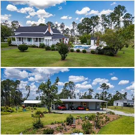 16 Acres of Recreational Land with Home for Sale in Vidalia, Georgia