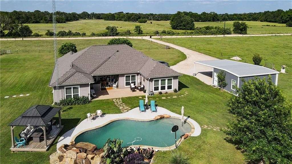 10 Acres of Residential Land with Home for Sale in Caldwell, Texas