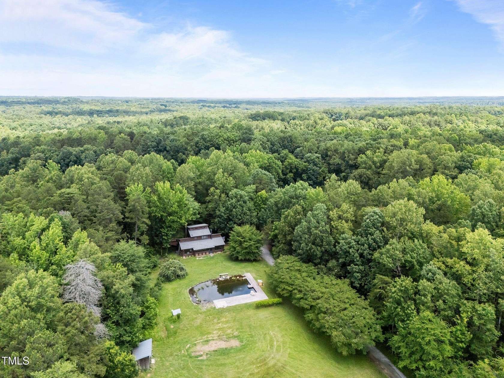 20 Acres of Land with Home for Sale in Cedar Grove, North Carolina