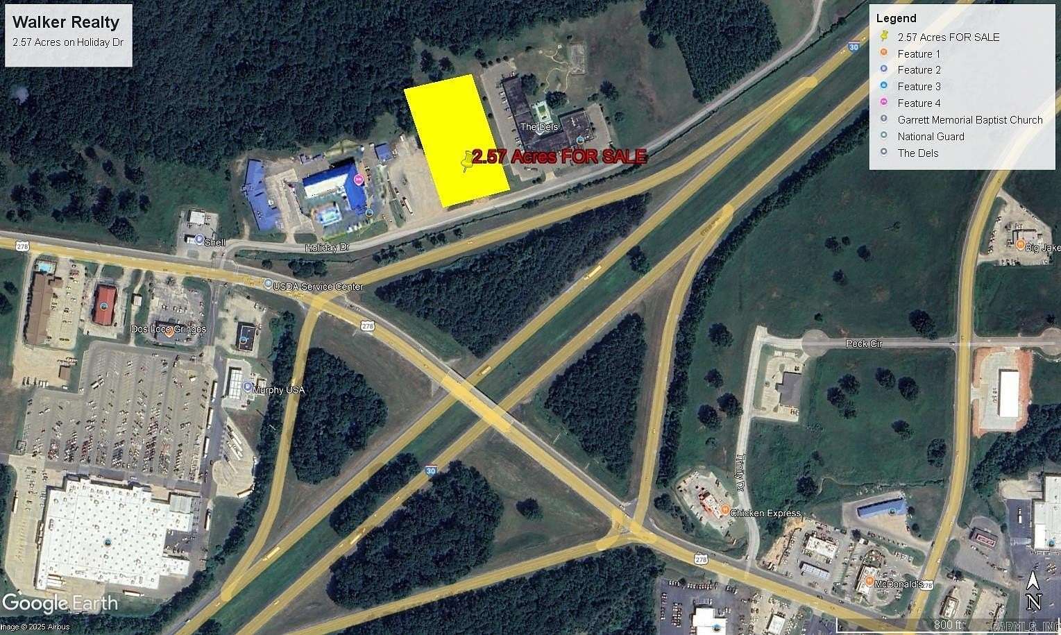 2.57 Acres of Commercial Land for Sale in Hope, Arkansas