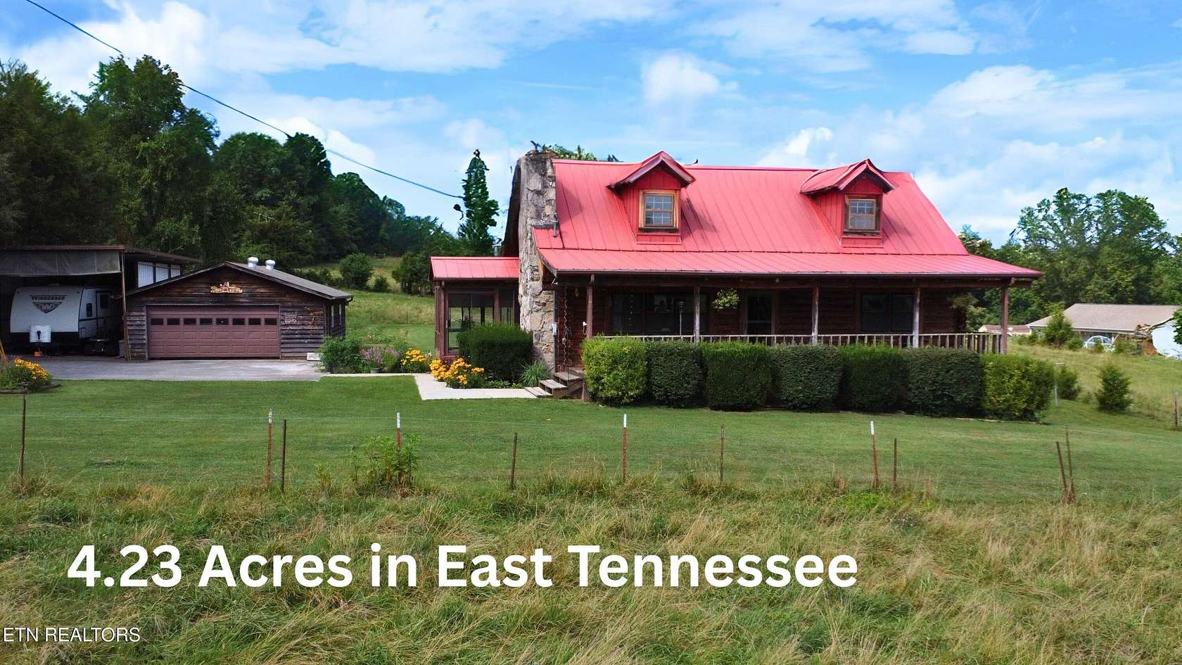 4.23 Acres of Residential Land with Home for Sale in Maynardville, Tennessee