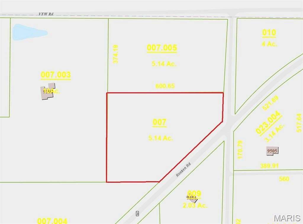 5.15 Acres of Land for Sale in Staunton, Illinois