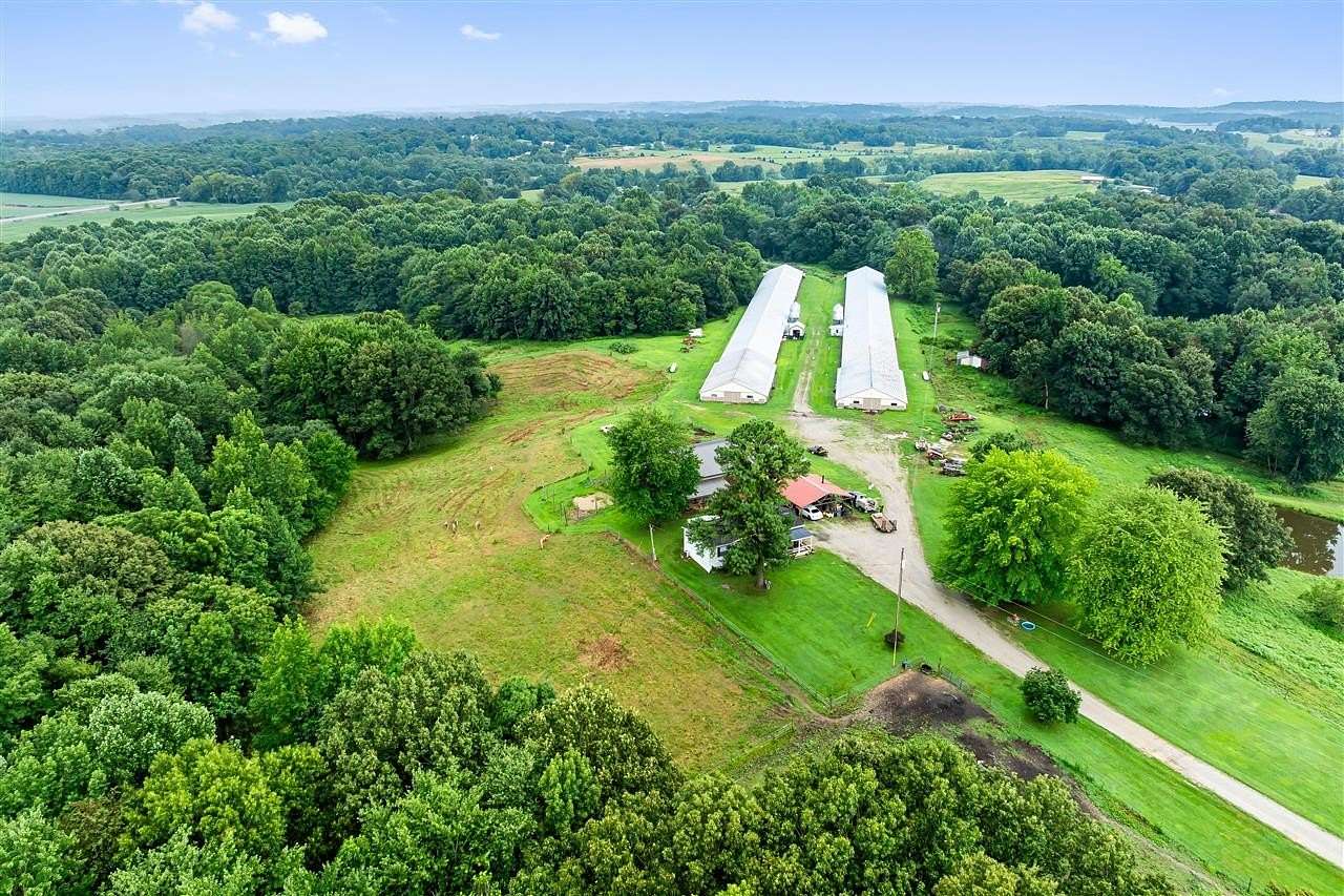 43.3 Acres of Agricultural Land with Home for Sale in Utica, Kentucky