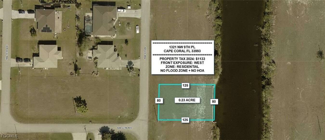 0.23 Acres of Residential Land for Sale in Cape Coral, Florida