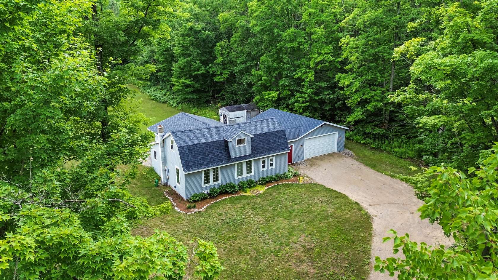 5 Acres of Residential Land with Home for Sale in Frederic, Michigan