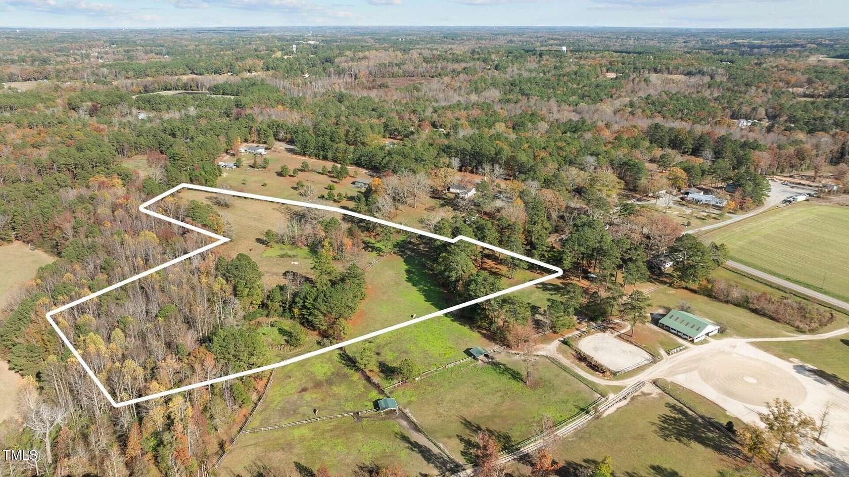 10 Acres of Residential Land with Home for Sale in Sanford, North Carolina