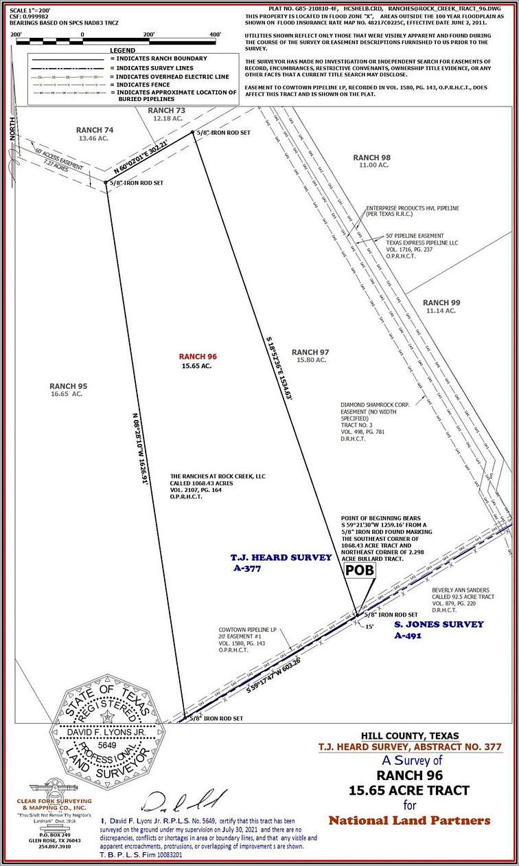 15.7 Acres of Land for Sale in Blum, Texas