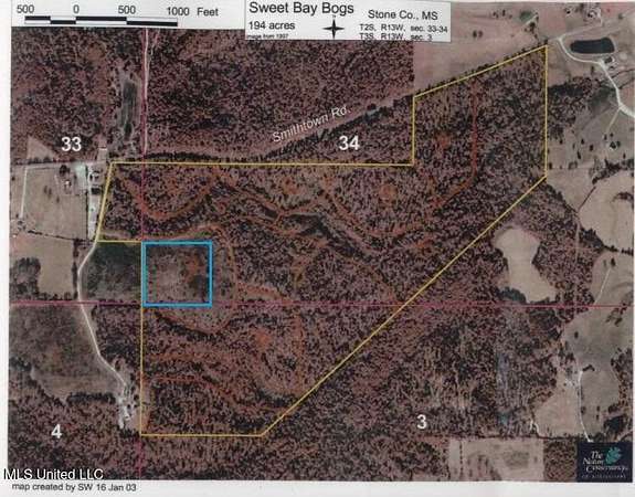 194 Acres of Recreational Land for Sale in Wiggins, Mississippi