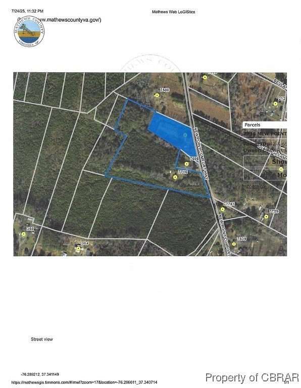 5.34 Acres of Land for Sale in Mathews, Virginia