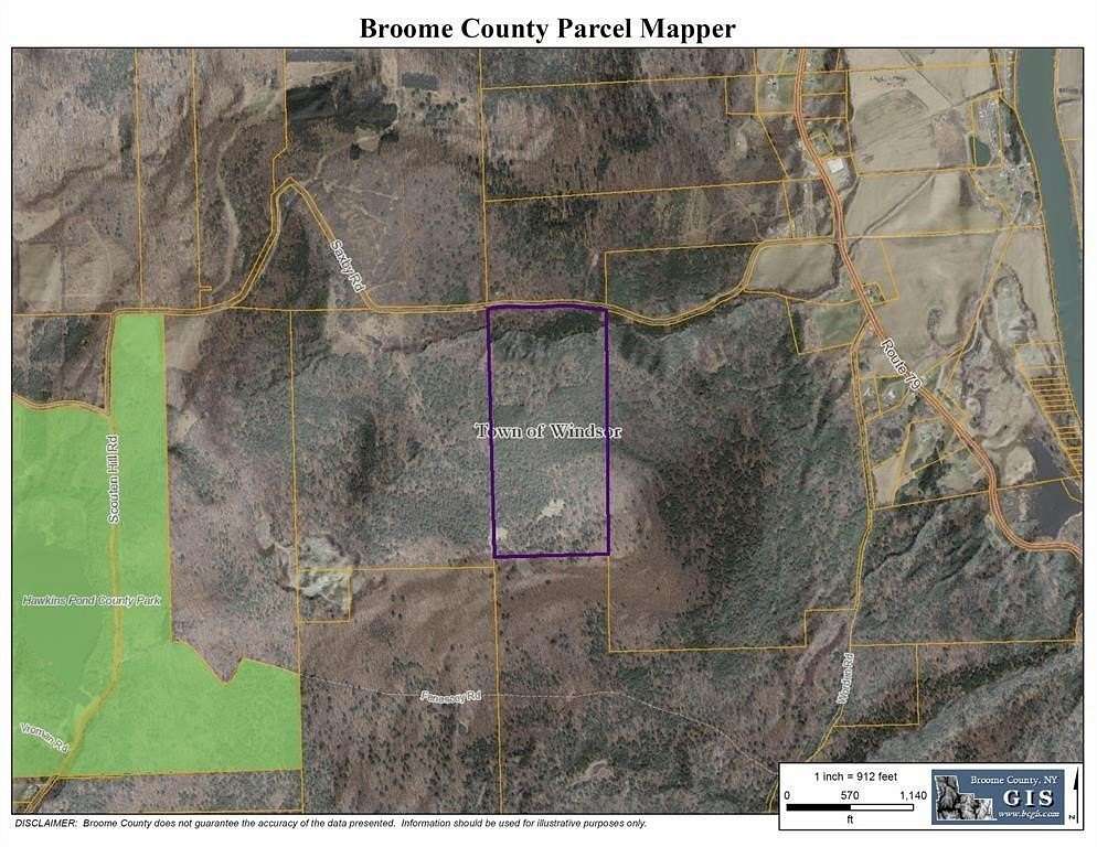 55 Acres of Recreational Land & Farm for Sale in Windsor, New York
