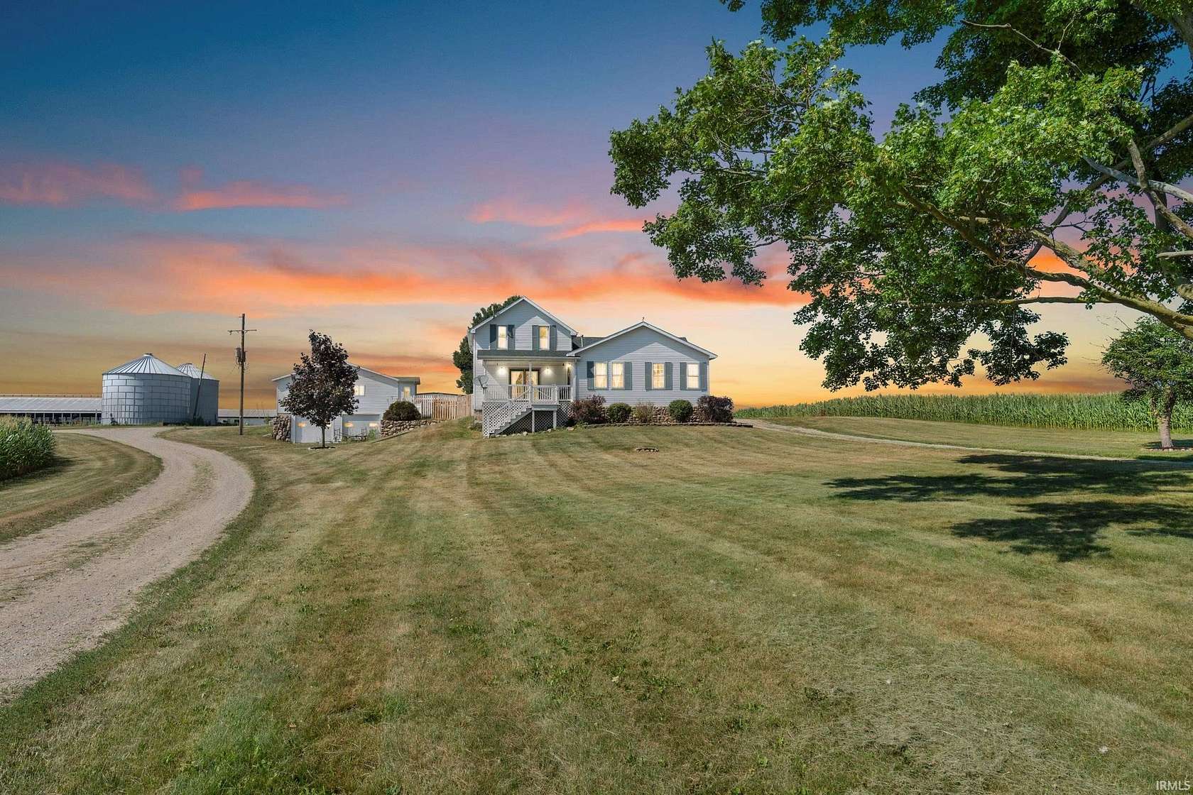 5.24 Acres of Land with Home for Sale in Fremont, Indiana