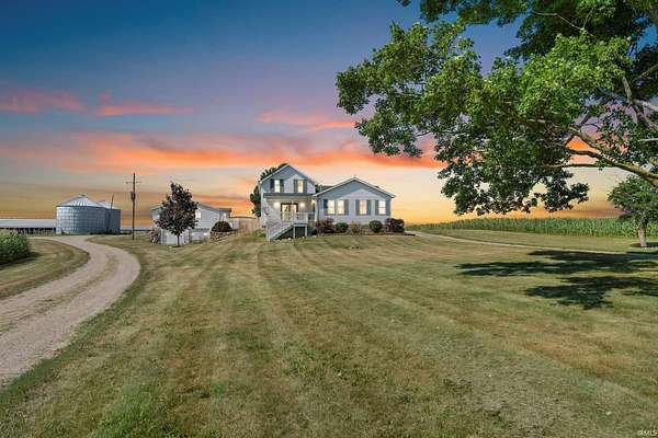 5.24 Acres of Land with Home for Sale in Fremont, Indiana