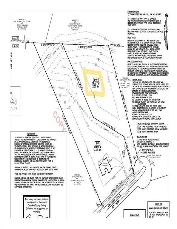 2 Acres of Residential Land for Sale in Canton, Georgia