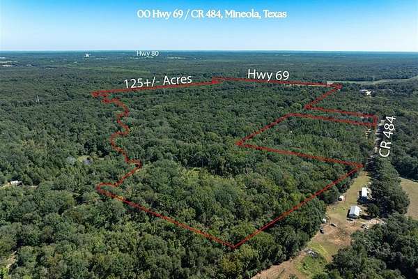 125 Acres of Recreational Land for Sale in Mineola, Texas