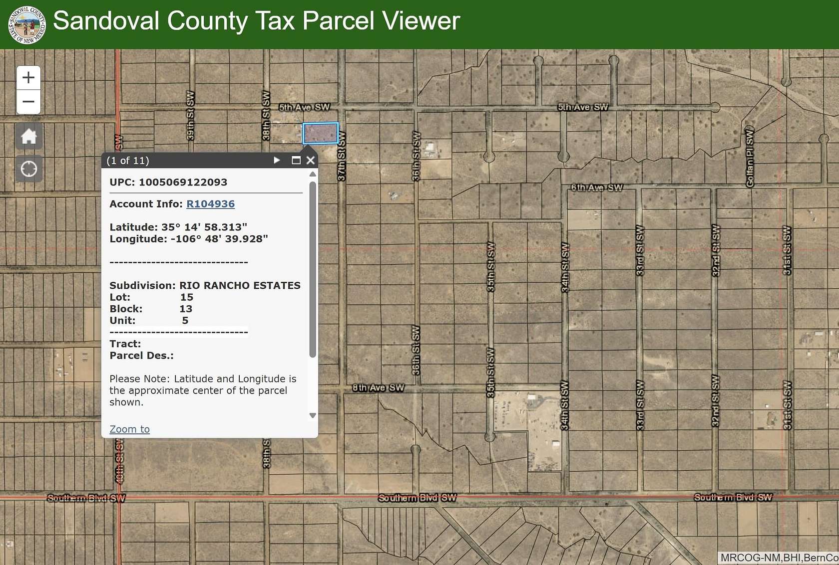 1 Acre of Land for Sale in Rio Rancho, New Mexico