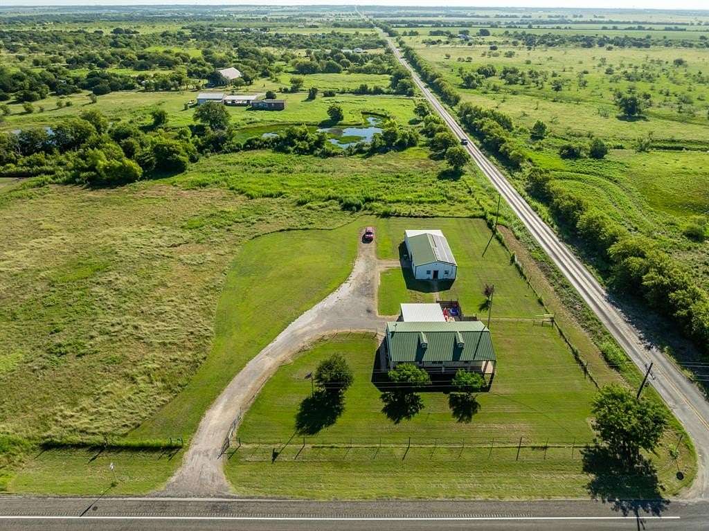 5 Acres of Residential Land with Home for Sale in Blum, Texas