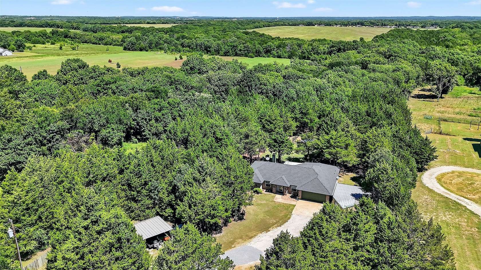 5 Acres of Land with Home for Sale in Sherman, Texas