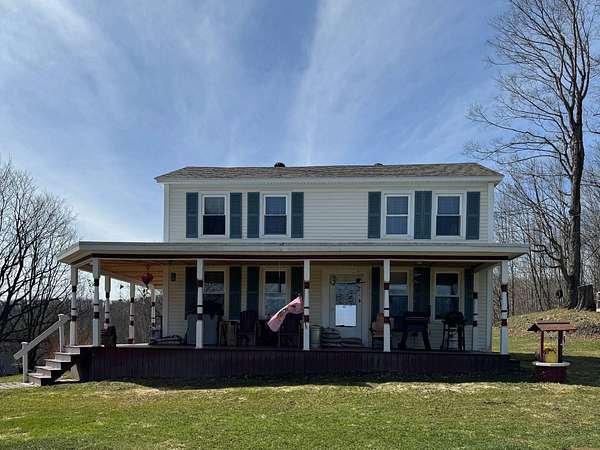 5.48 Acres of Residential Land with Home for Sale in Burlington Flats, New York