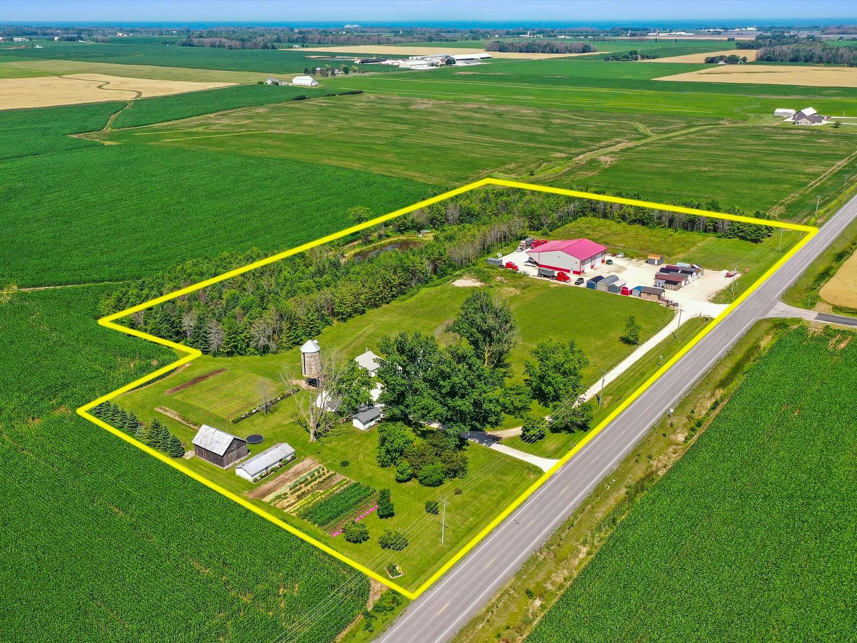 12 Acres of Improved Mixed-Use Land for Sale in Mishicot, Wisconsin