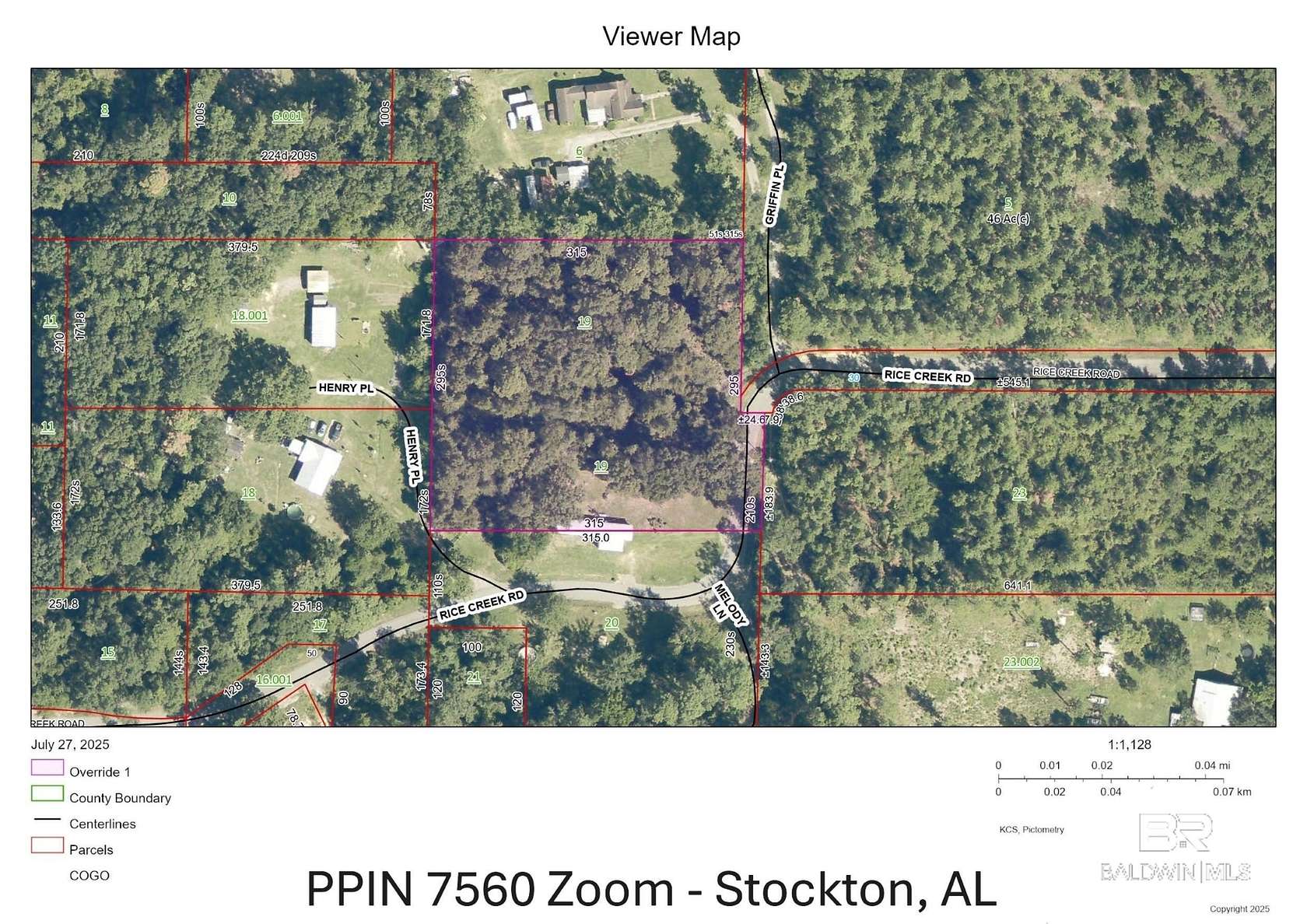 3.83 Acres of Land for Sale in Stockton, Alabama