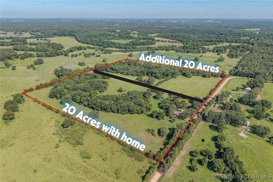 20 Acres of Agricultural Land for Sale in Lebanon, Missouri